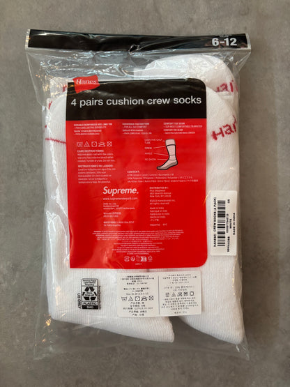 Supreme Hanes Crew Socks (4 Pack)