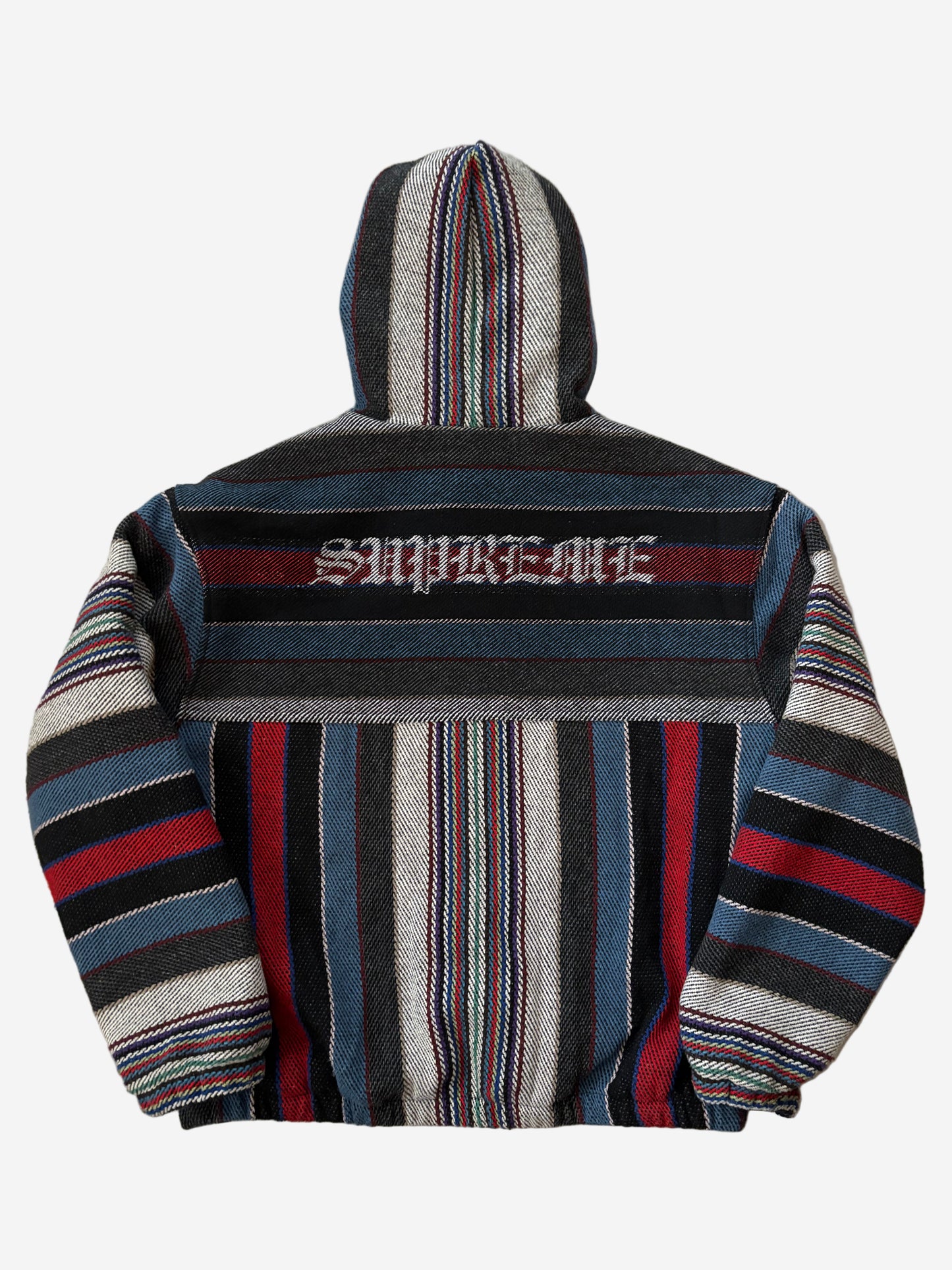 Supreme Woven Stripe Hooded Jacket (Str. M)