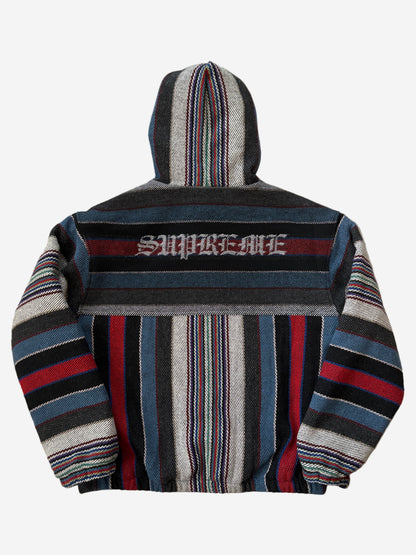Supreme Woven Stripe Hooded Jacket (Str. M)