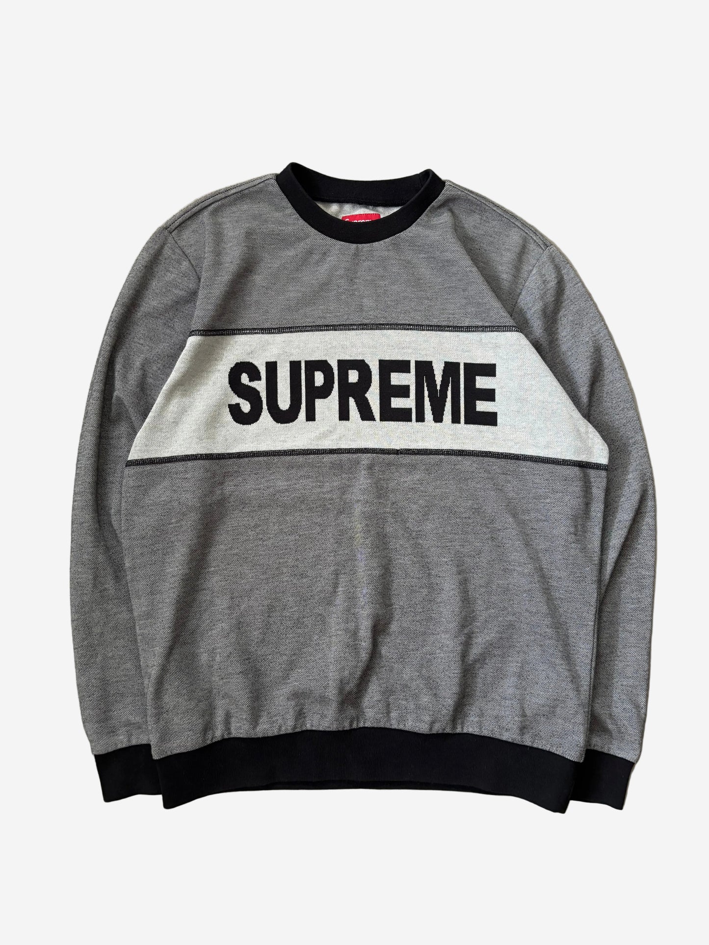 Supreme Tonal Stripe Logo Crewneck (Str. M)