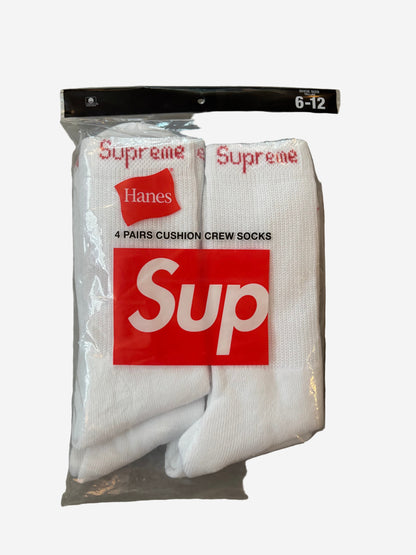Supreme Hanes Crew Socks (4 Pack)