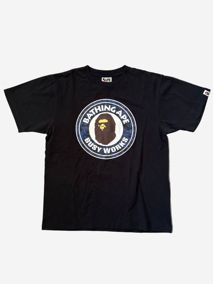 A Bathing Ape Blue Camo Busy Works (Str. M)