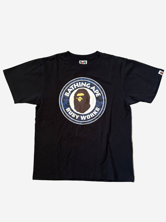 A Bathing Ape Blue Camo Busy Works (Str. M)