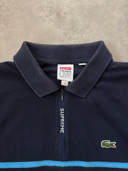 Supreme LACOSTE Pique Zip L/S Polo (Str. S)