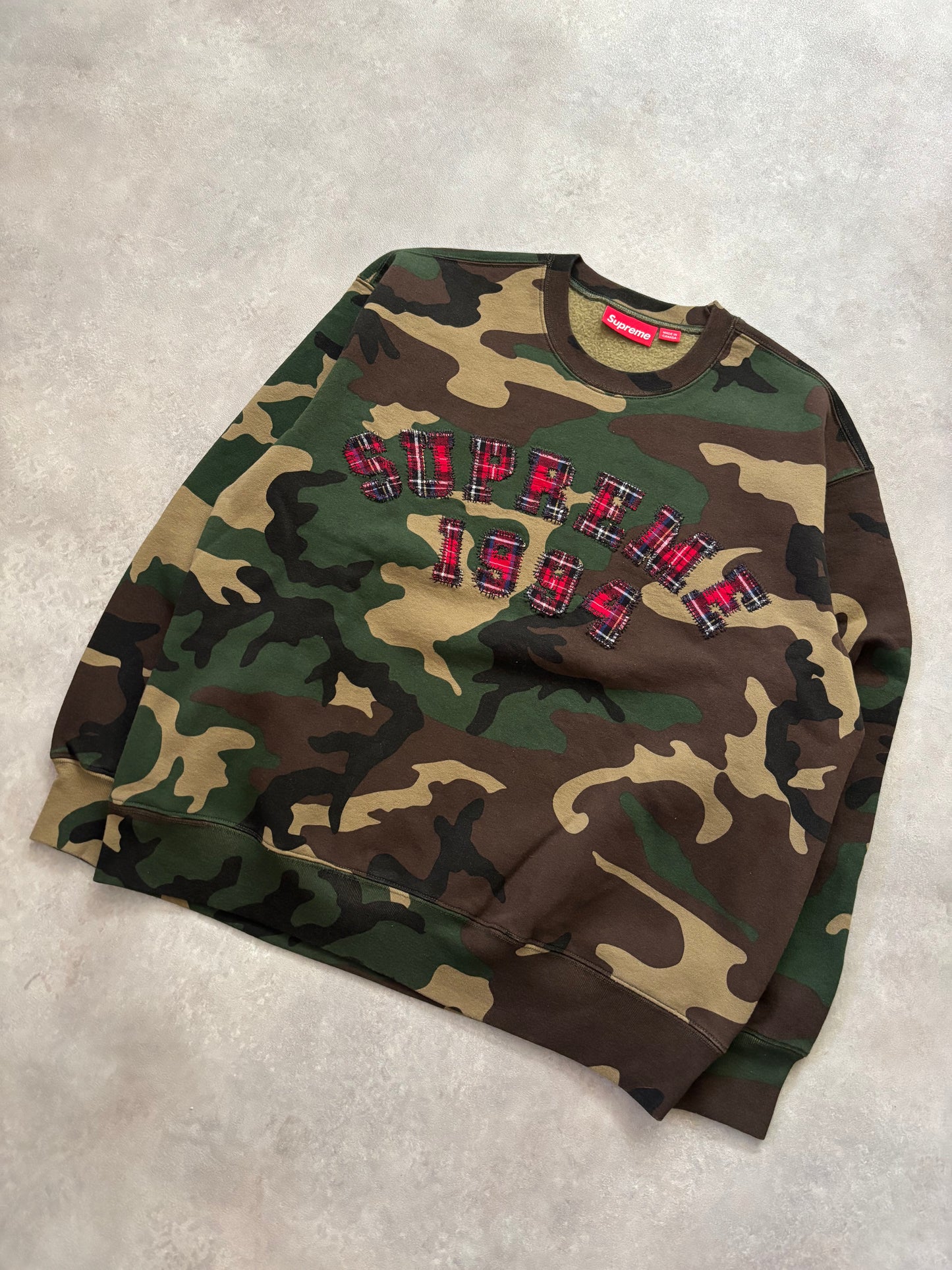 Supreme Plaid Arc Crewneck (Str. M)