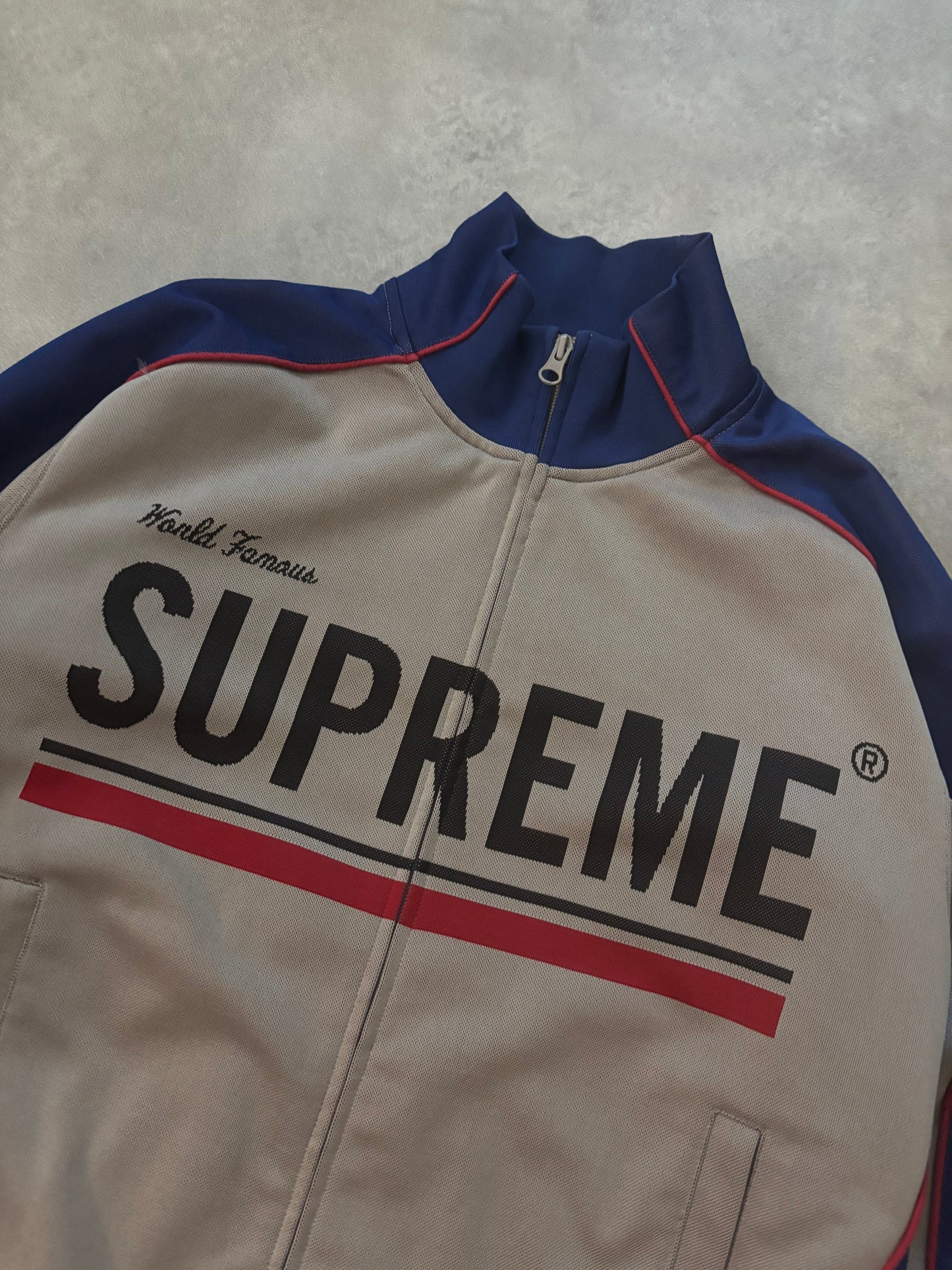 Supreme World Famous Jacquard Track Jacket (Str. M)