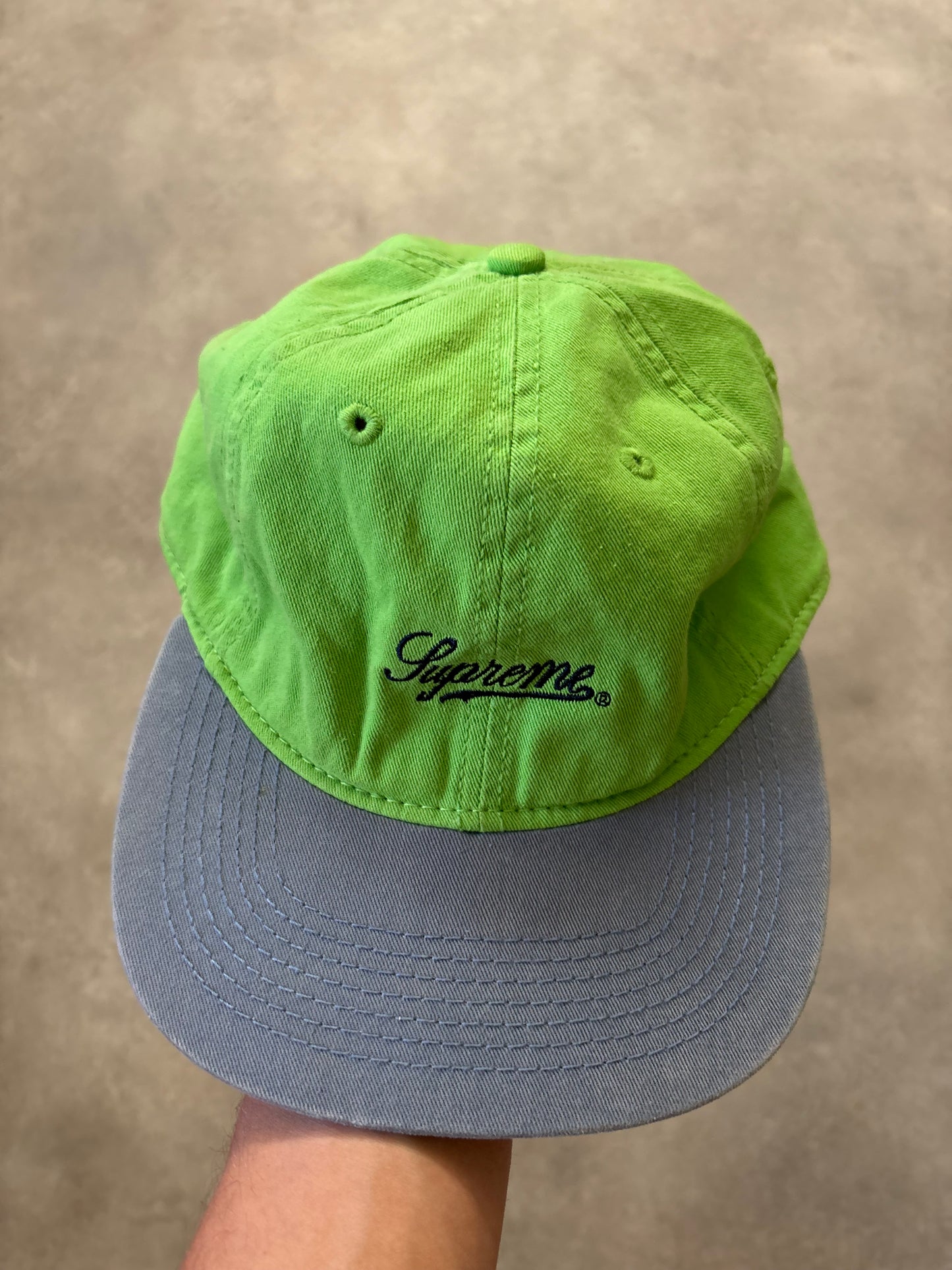 Supreme Washed Twill Fitted Cap (Str. S)