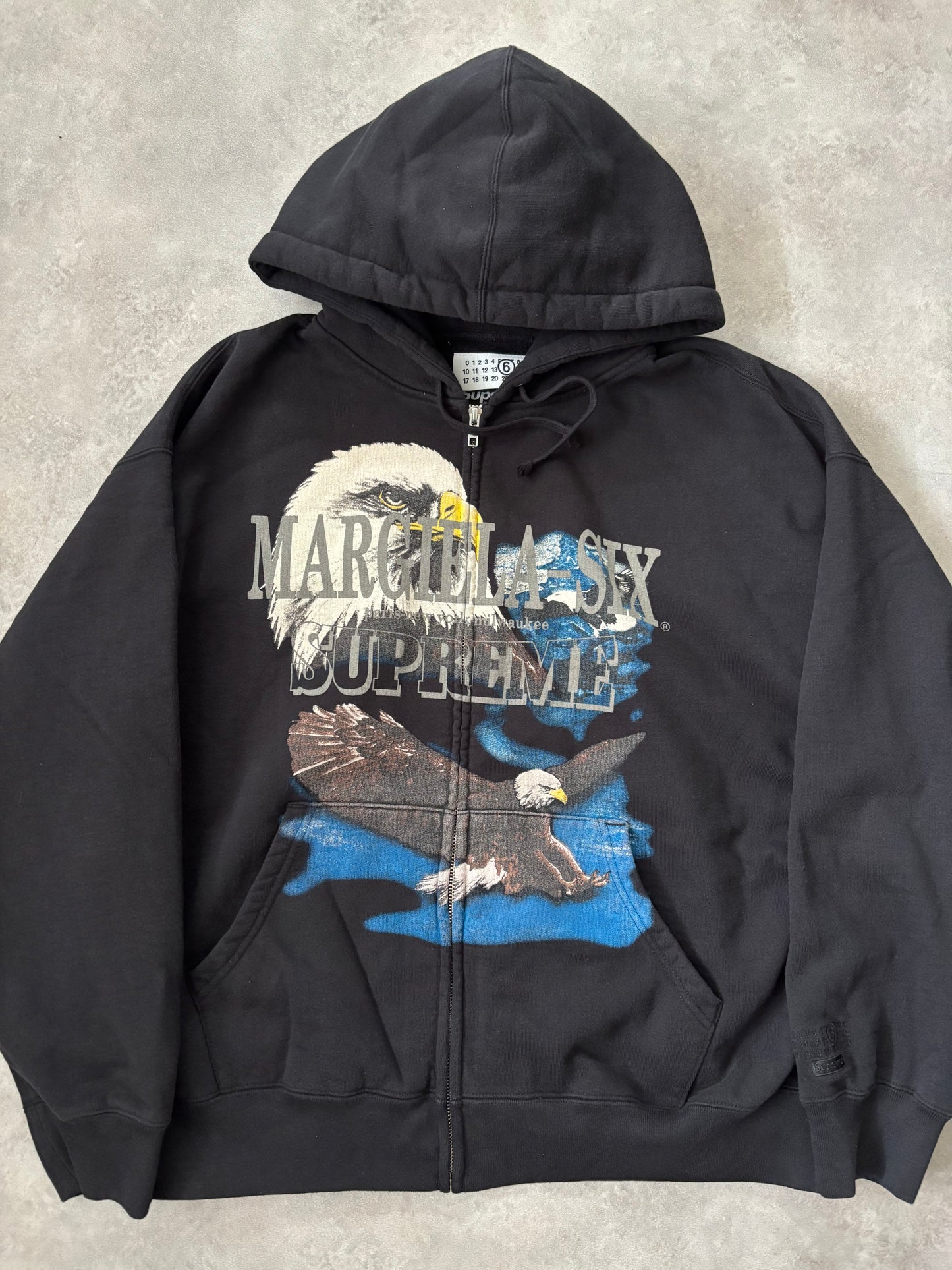 Supreme MM6 Maison Margiela Eagle Zip Up Hoodie (Str. M)