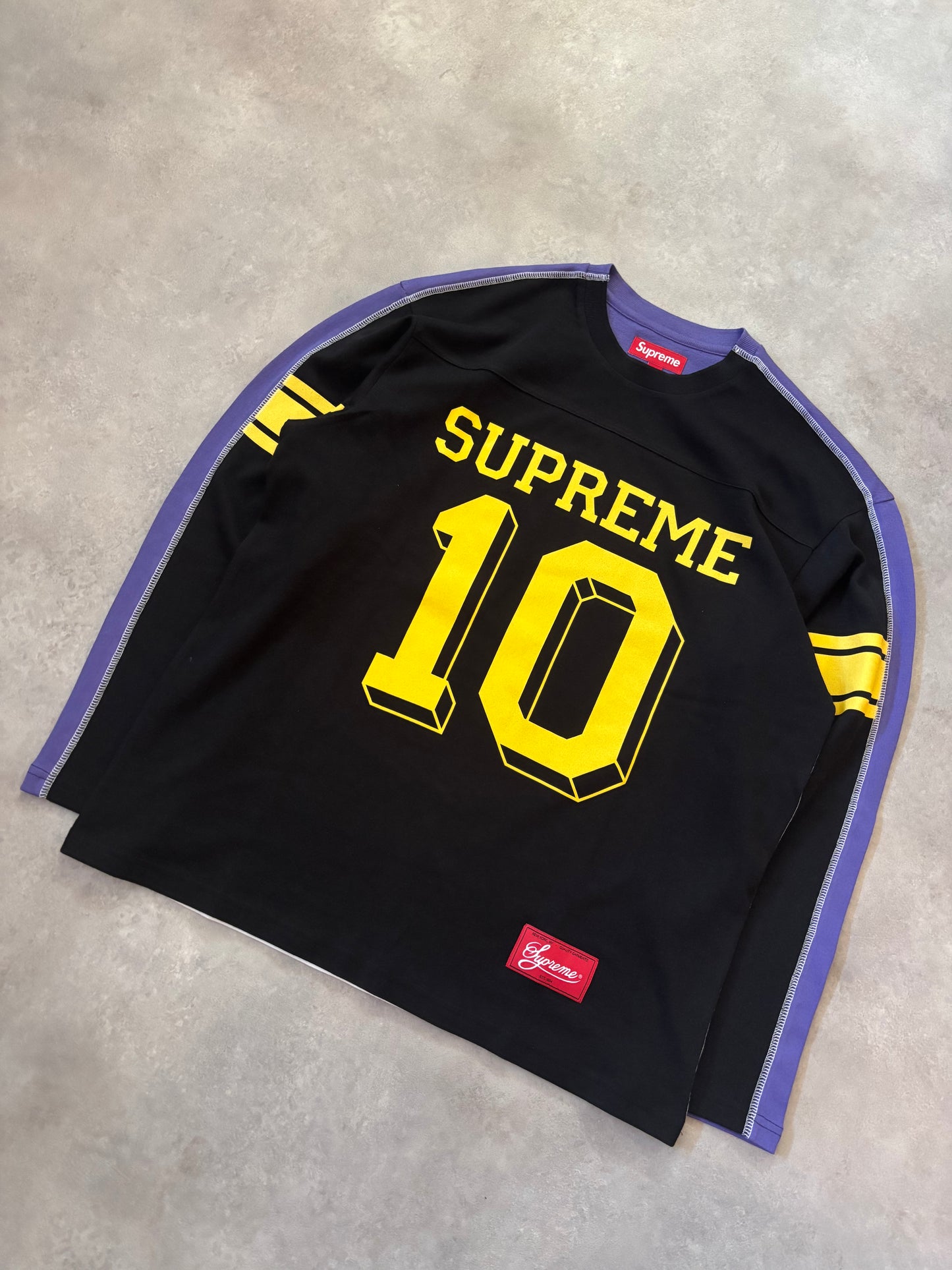 Supreme Split L/S Football Top (Str. M)