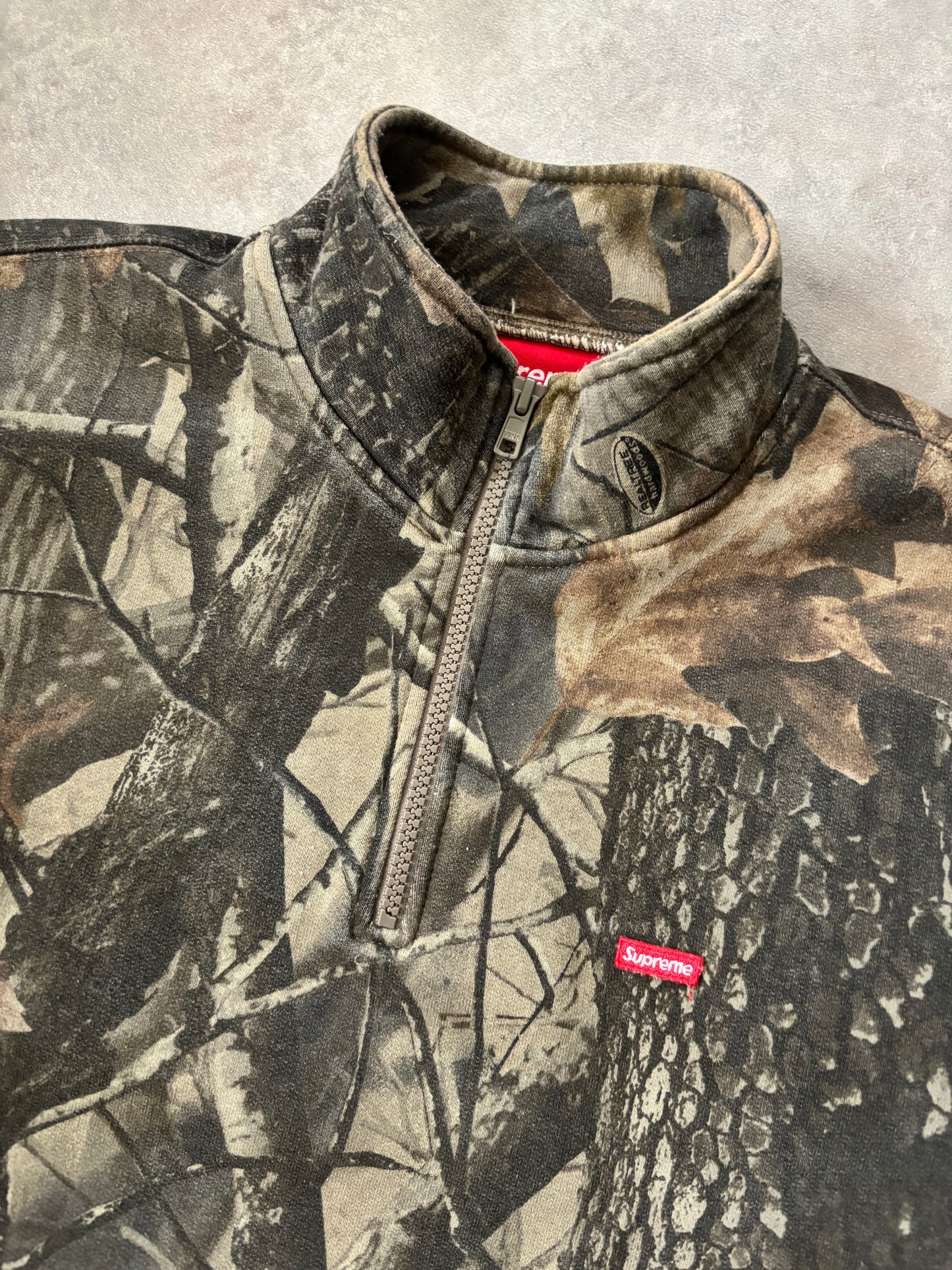 Supreme Small Box Half Zip Pullover (Str. S)