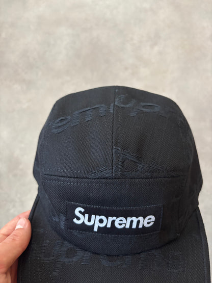 Supreme Jacquard Logos Denim Camp Cap
