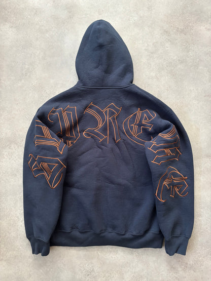 Supreme Faux Fur Zip  Up Hooded Sweatshirt (Str. S)