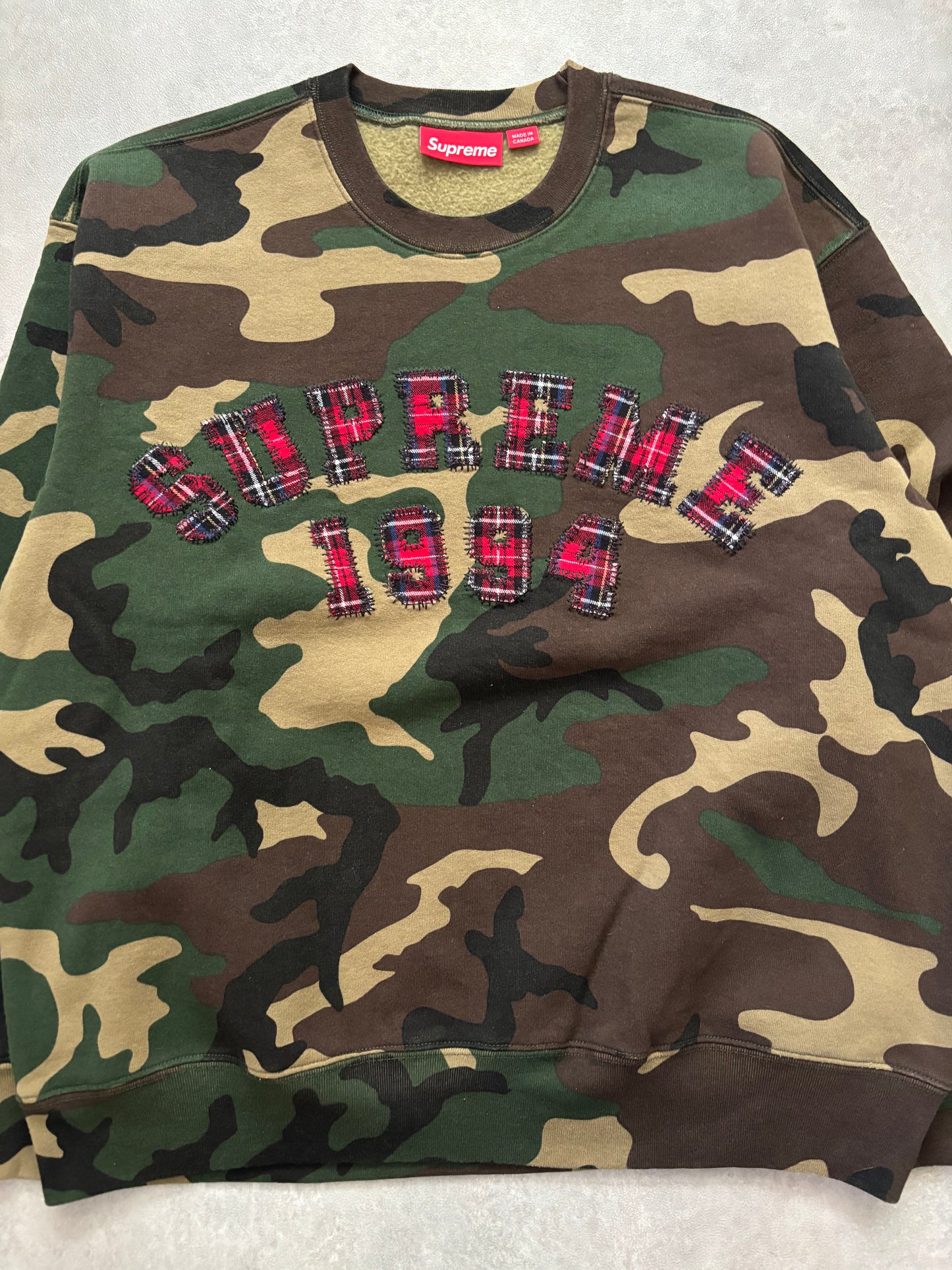 Supreme Plaid Arc Crewneck (Str. M)