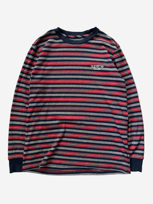 Supreme Ribbed Knit Stripe L/S Top (Str. M)