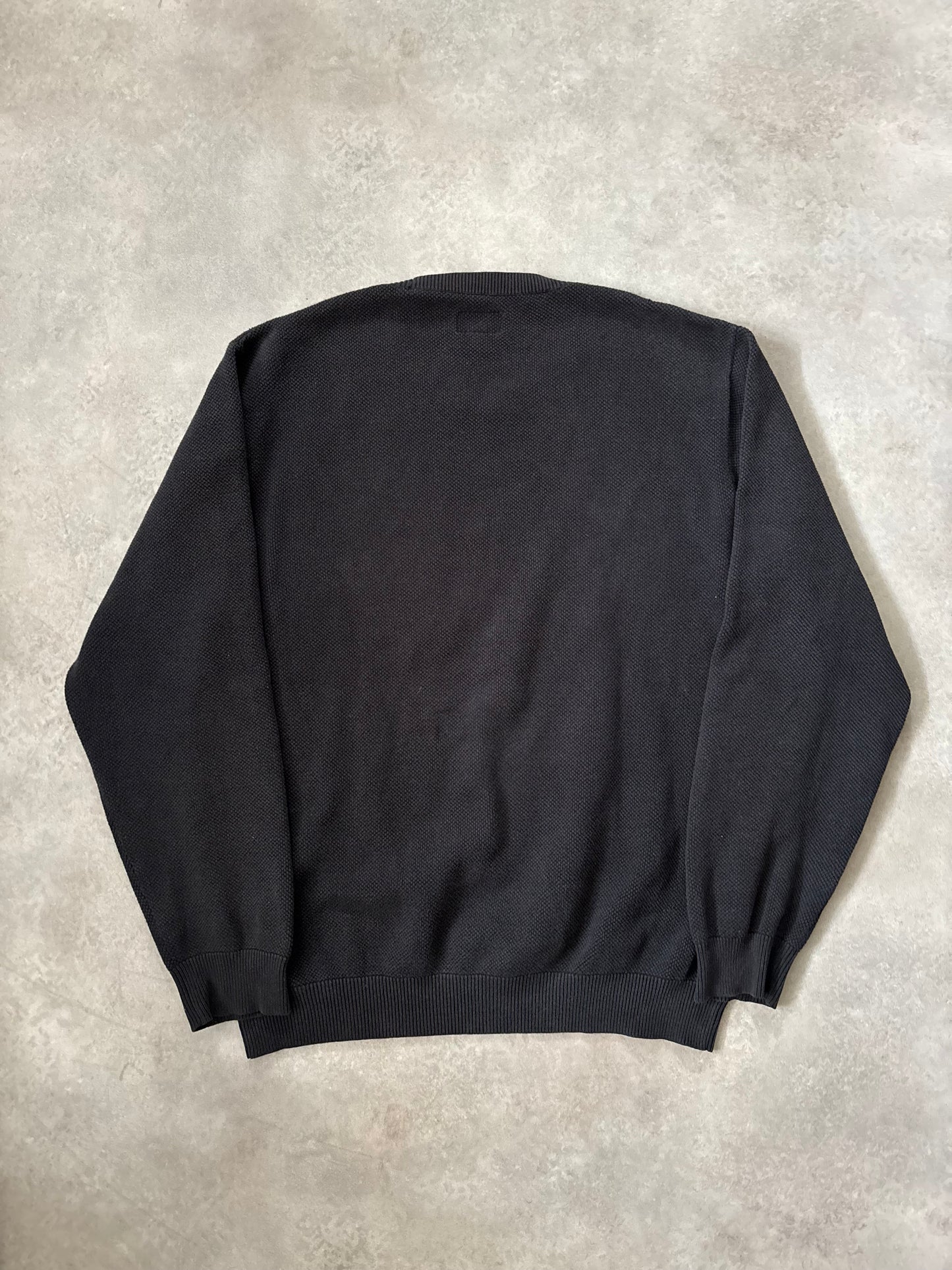 Supreme Logo Stripe Pique Crewneck (Str. M)