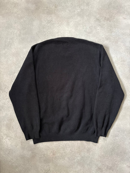 Supreme Logo Stripe Pique Crewneck (Str. M)