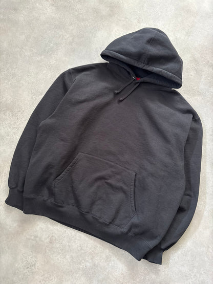 Supreme Satin Applique Hooded Sweatshirt (Str. L)
