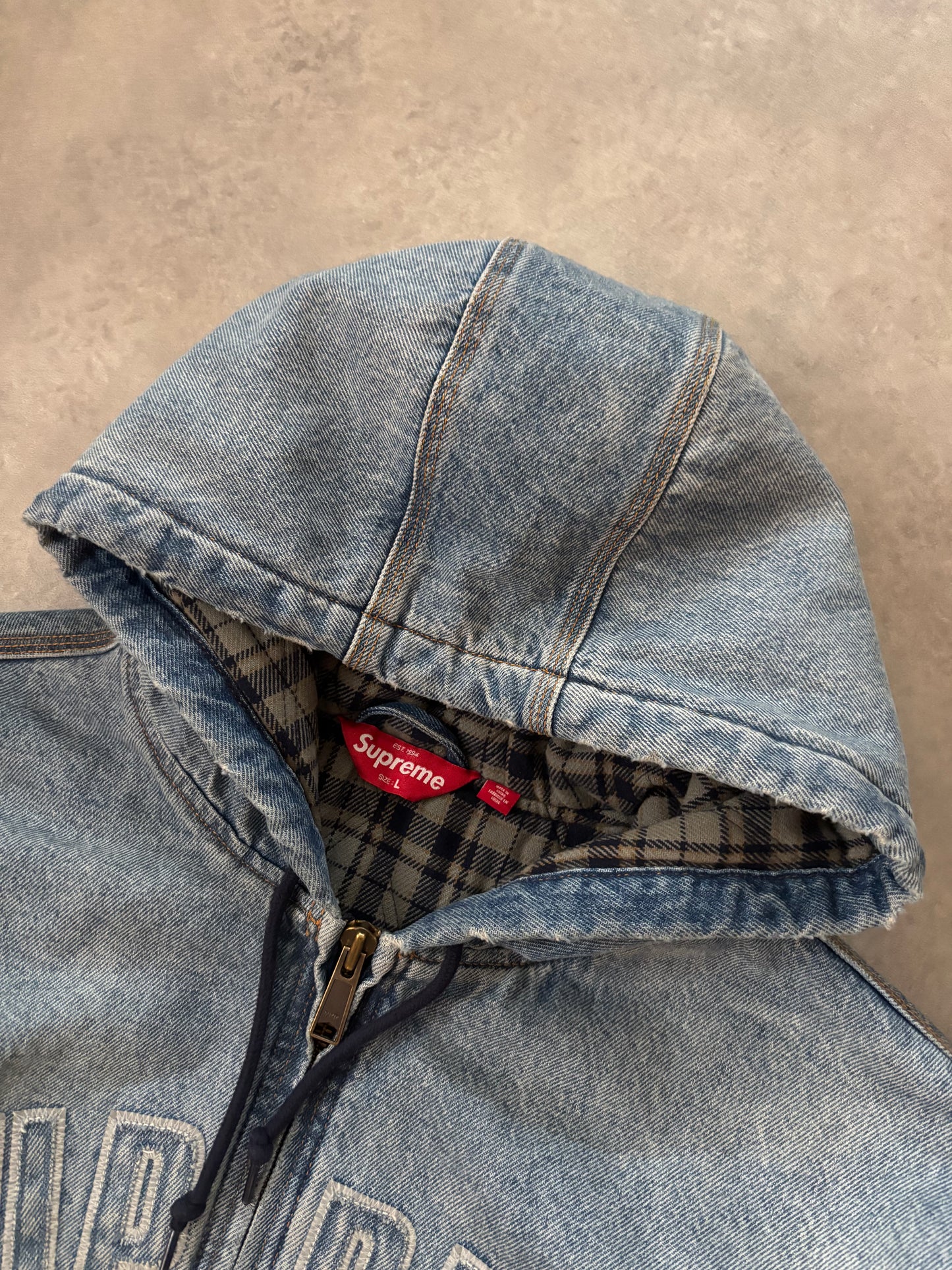 Supreme Reflective Arc Hooded Work Jacket (Str. L)