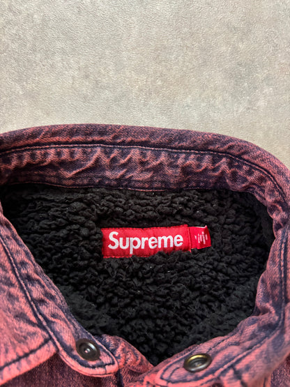 Supreme Shearling Lined Denim Work Shirt (Str. M)