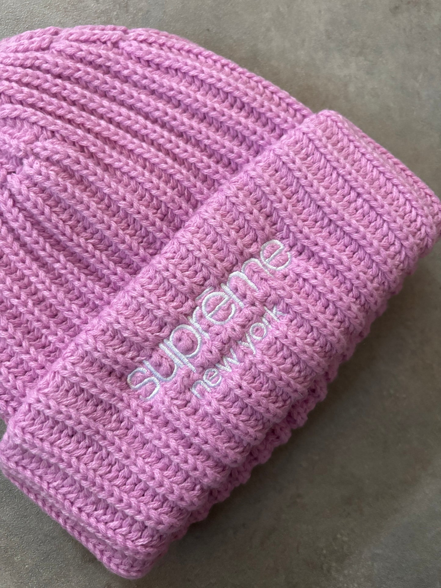 Supreme Chunky Ribbed Beanie
