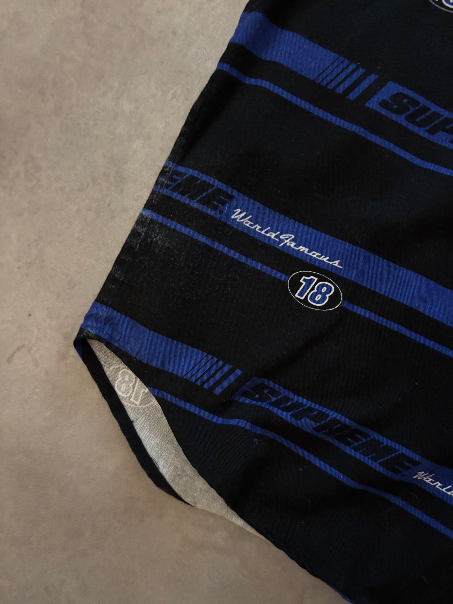 Supreme Striped Racing Work Shirt (Str. L)