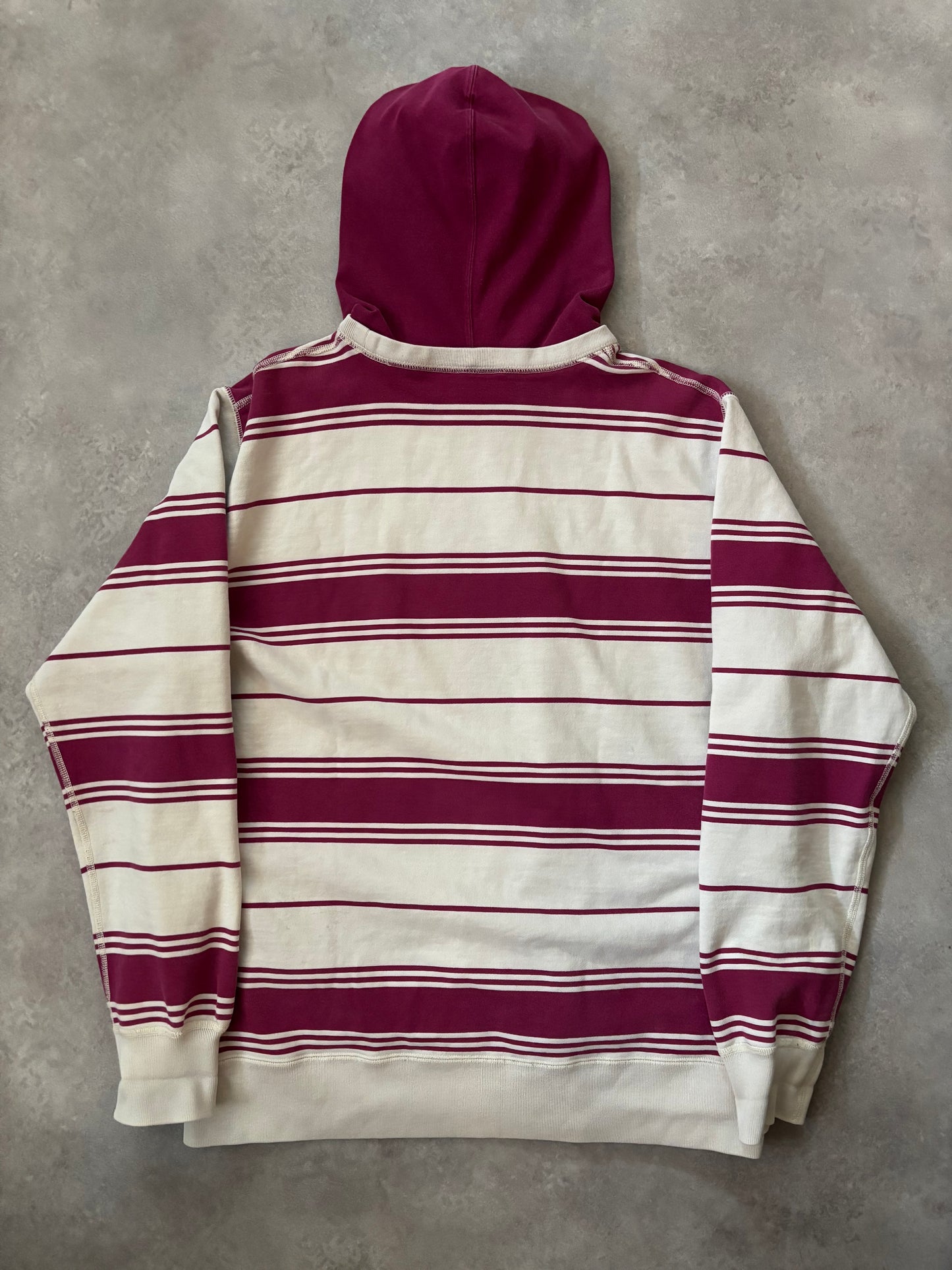 Supreme Striped Hooded Crewneck (Str. L)