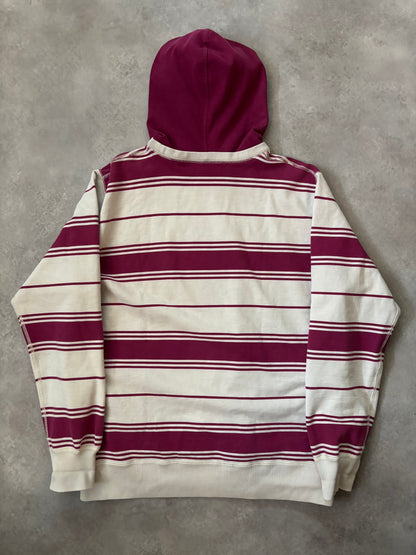 Supreme Striped Hooded Crewneck (Str. L)