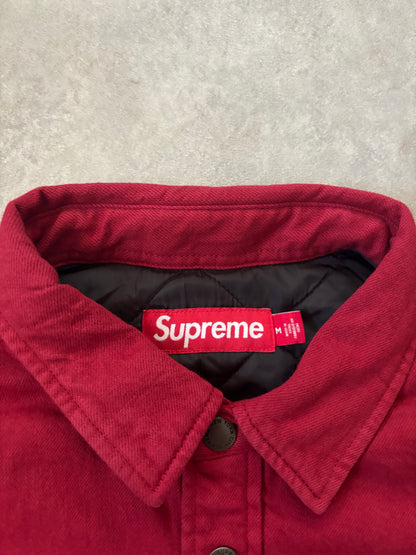 Supreme Quilted Lined Denim Snap Shirt (Str. M)