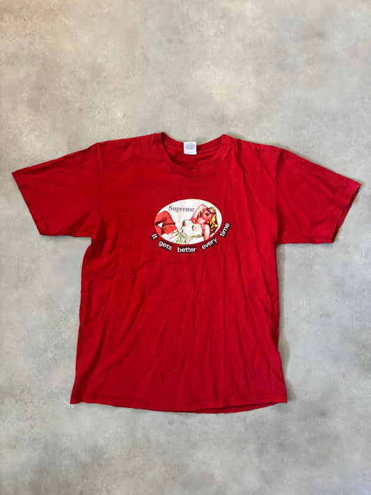Supreme It Gets Better Every Time Tee (Str. L)