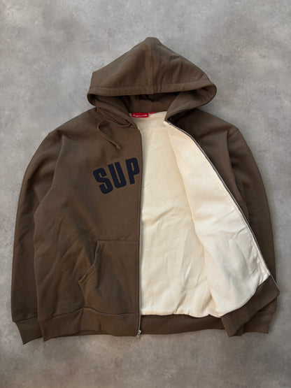 Supreme Arc Thermal Lined Zip Up Hoodie (Str. L)