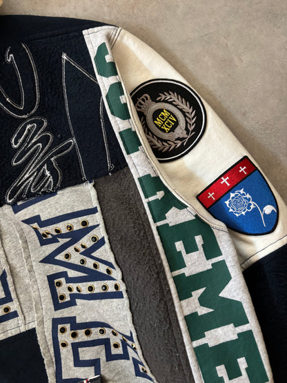 Supreme Patchwork Zip Up Hoodie (Str. S)