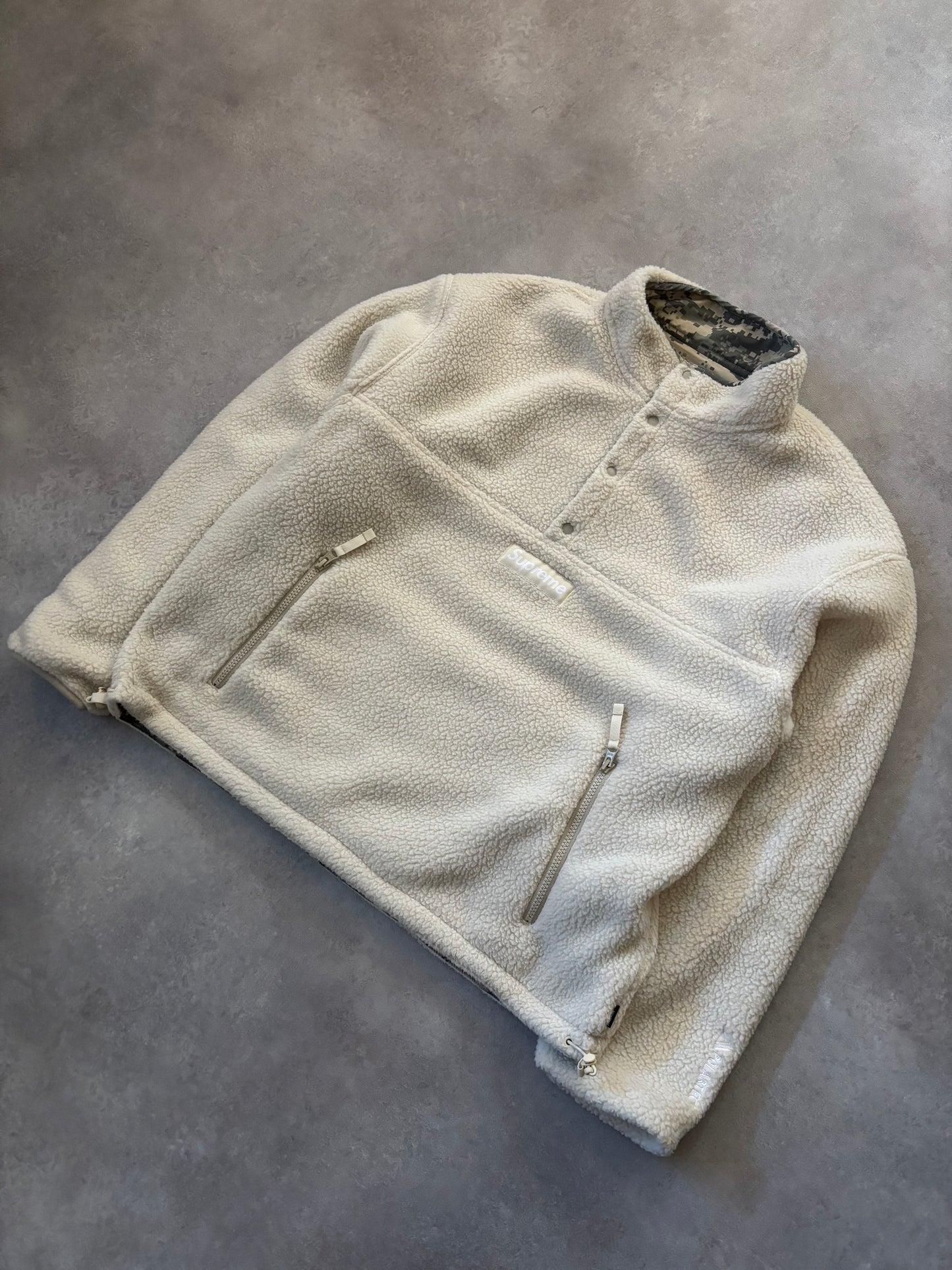 Supreme Polartec Shearling Reversible Pullover (Str. M)