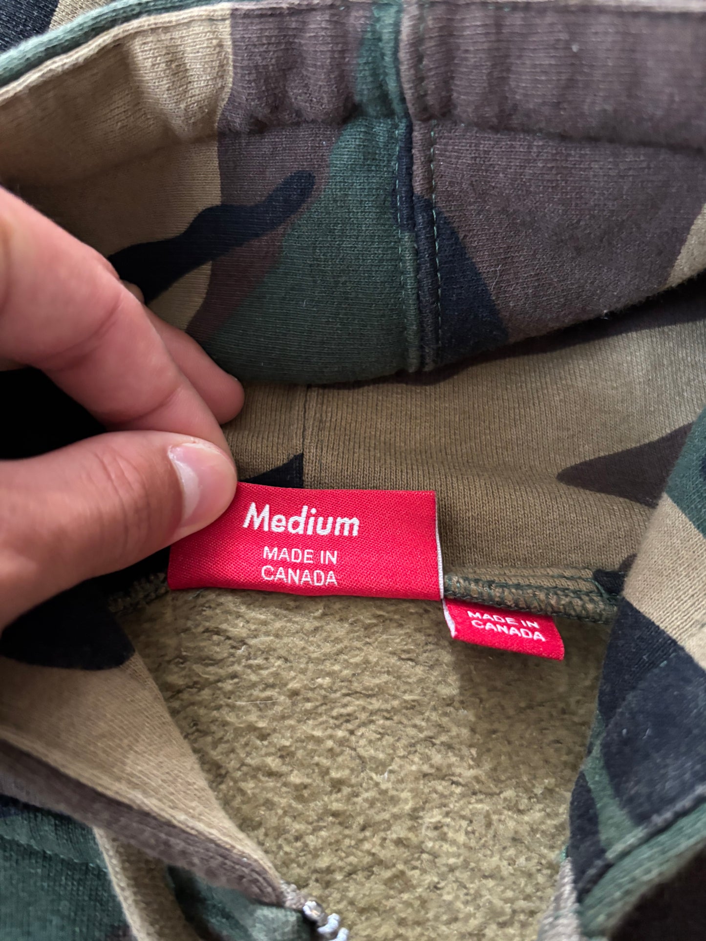 Supreme Small Box Zip Up Hooded Sweatshirt (Str. M)