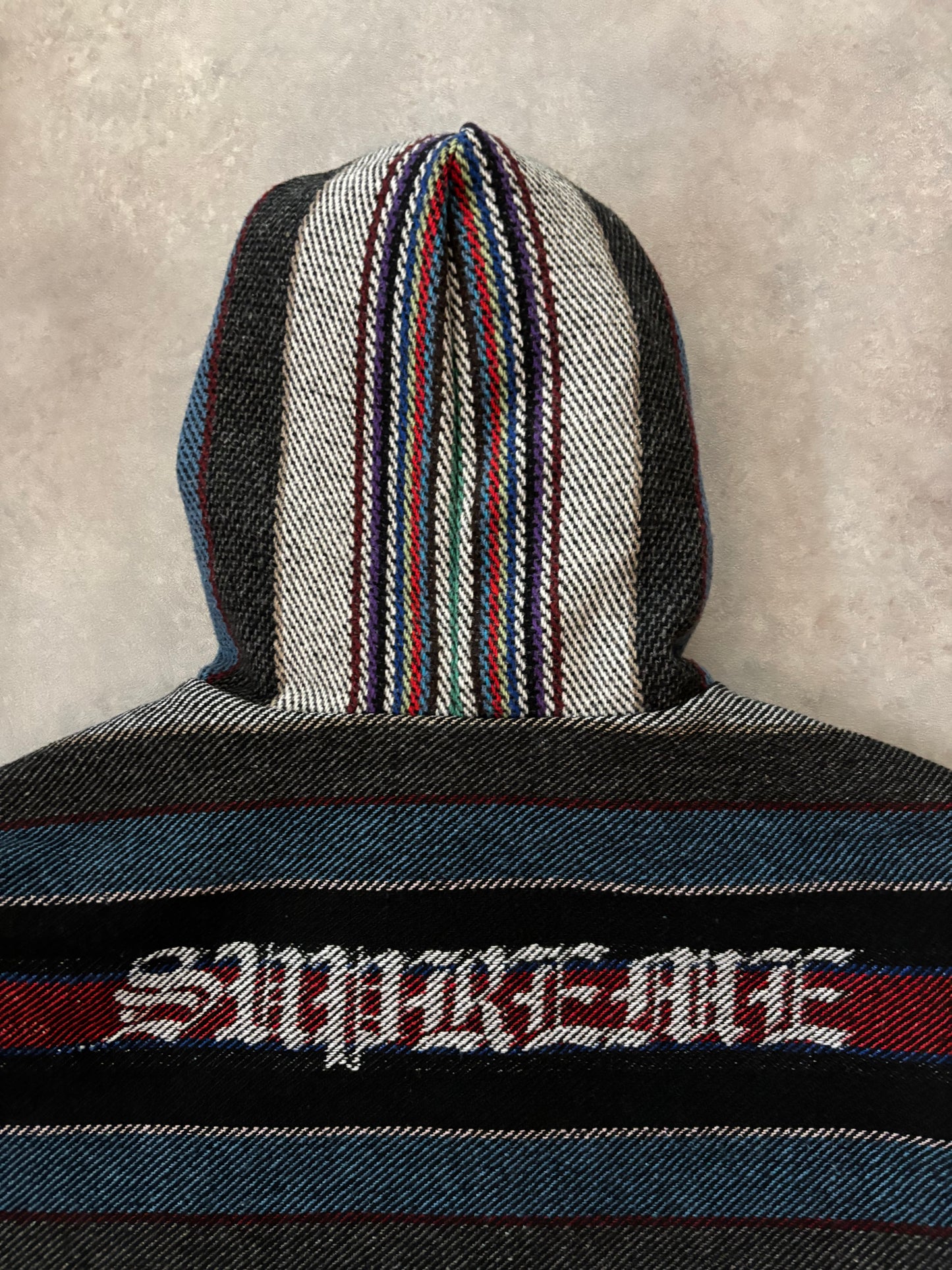 Supreme Woven Stripe Hooded Jacket (Str. M)
