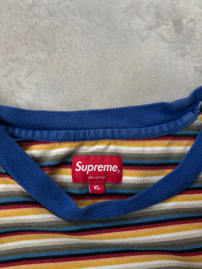 Supreme Multi Stripe Reflective Patch L/S Top (Str. XL)