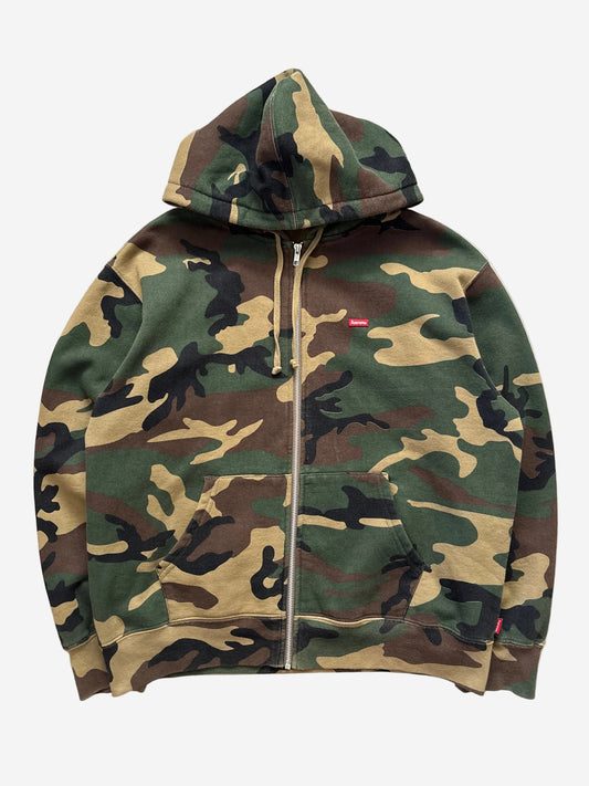 Supreme Small Box Zip Up Hooded Sweatshirt (Str. M)