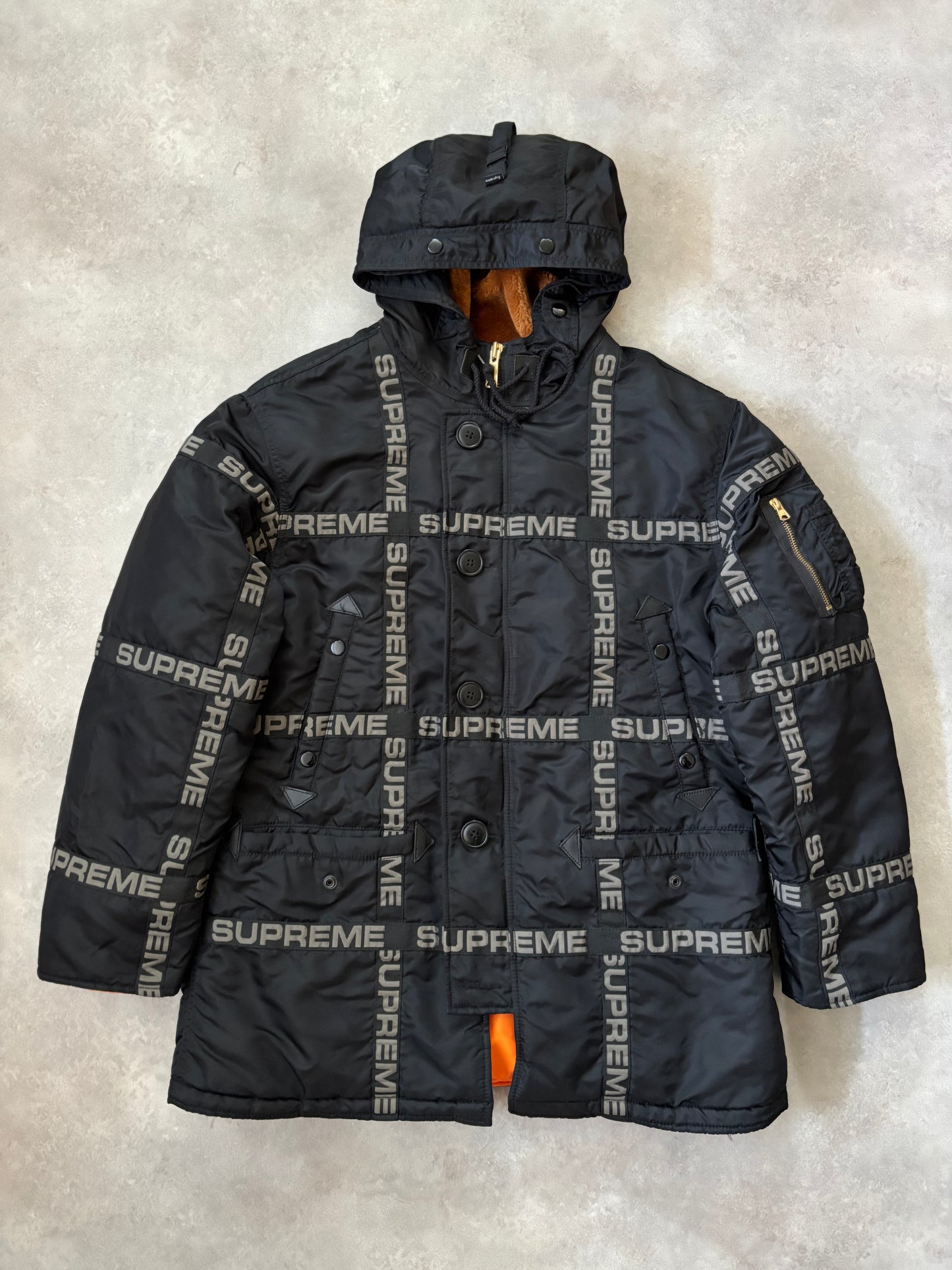 Supreme Logo Tape N-3B Parka (Str. S)