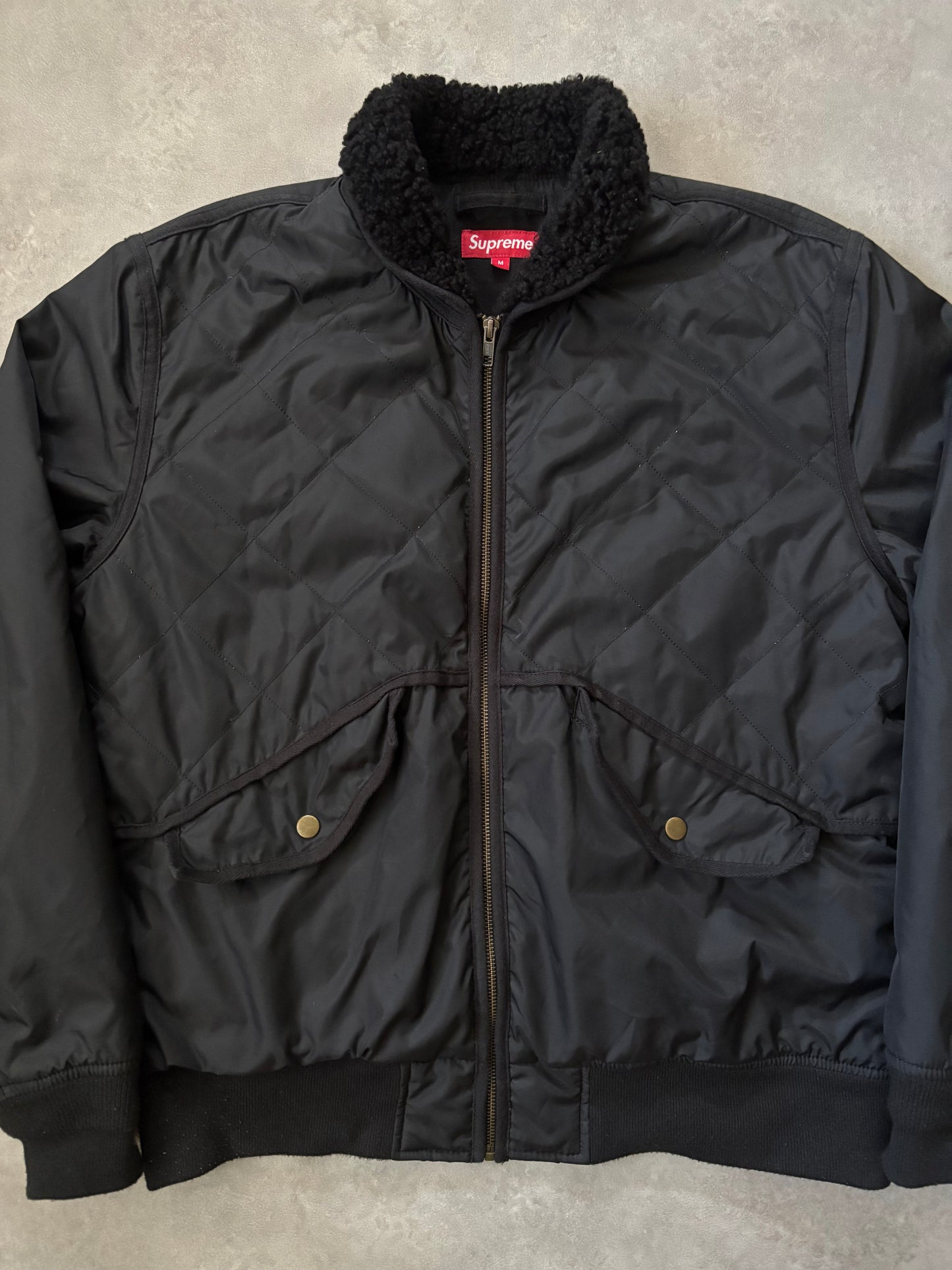 Supreme Quilted Nylon Tanker Jacket (Str. M)