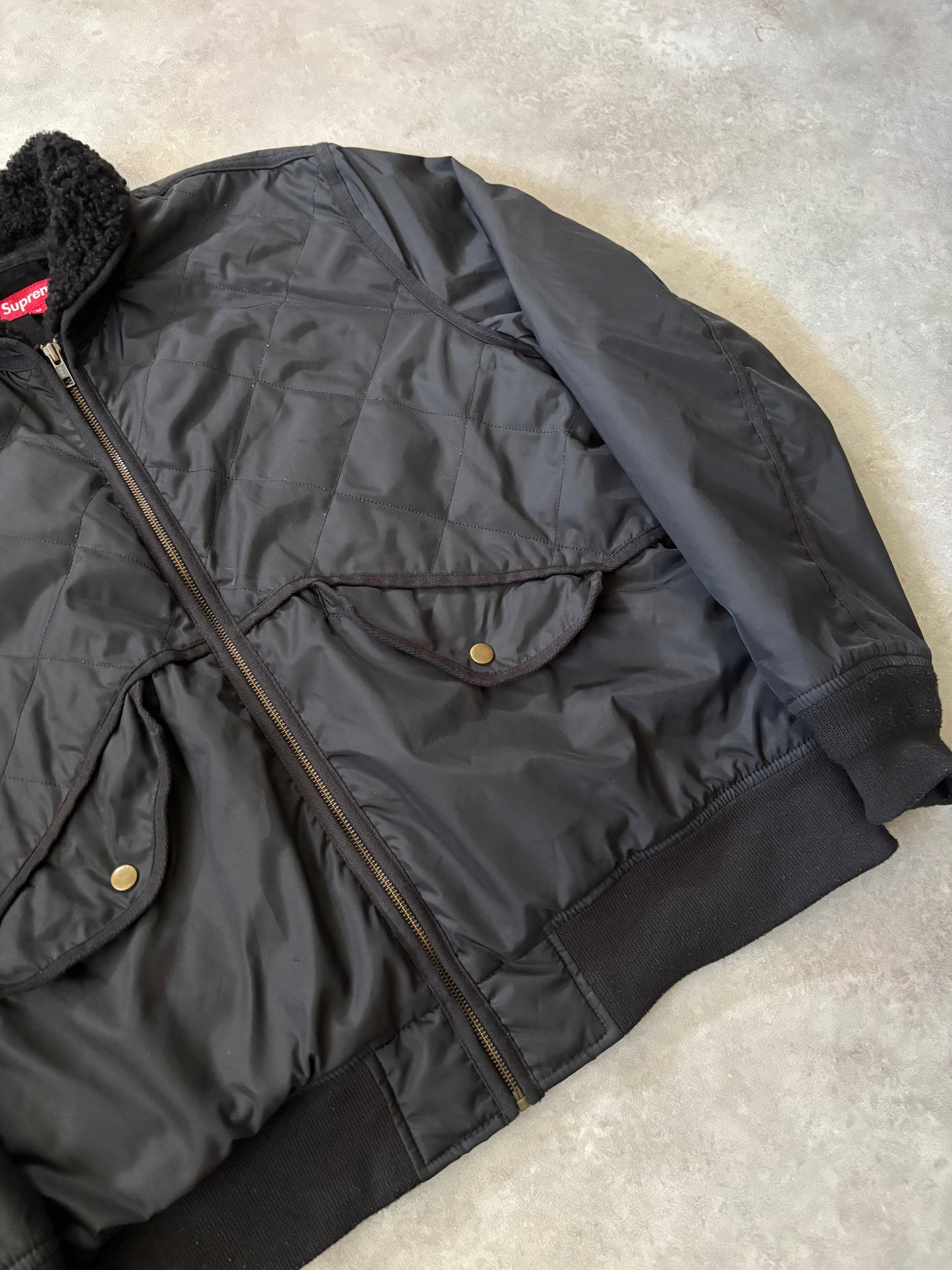 Supreme Quilted Nylon Tanker Jacket (Str. M)
