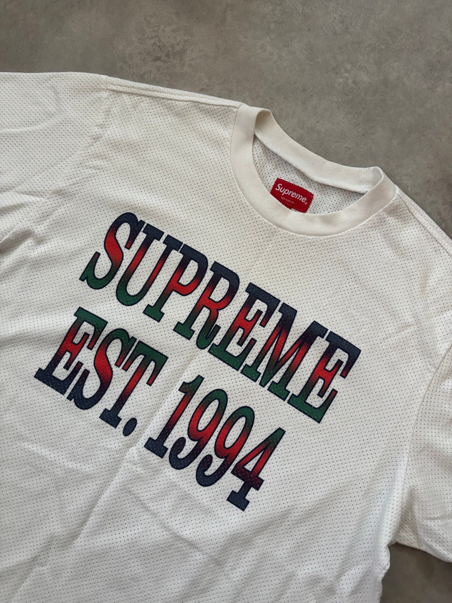 Supreme EST. 1994 Mesh Tee (Str. M)