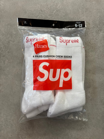 Supreme Hanes Crew Socks (4 Pack)