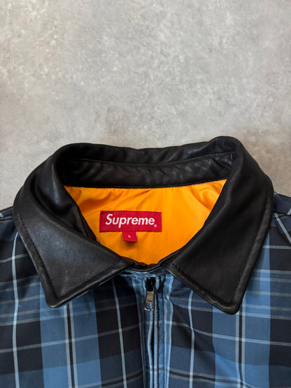 Supreme Leather Collar Puffy Jacket (Str. L)