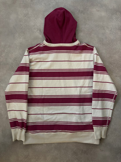 Supreme Striped Hooded Crewneck (Str. M)