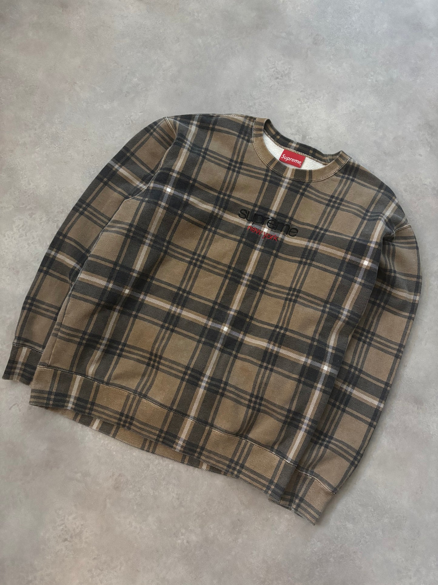 Supreme Plaid Crewneck (Str. M)