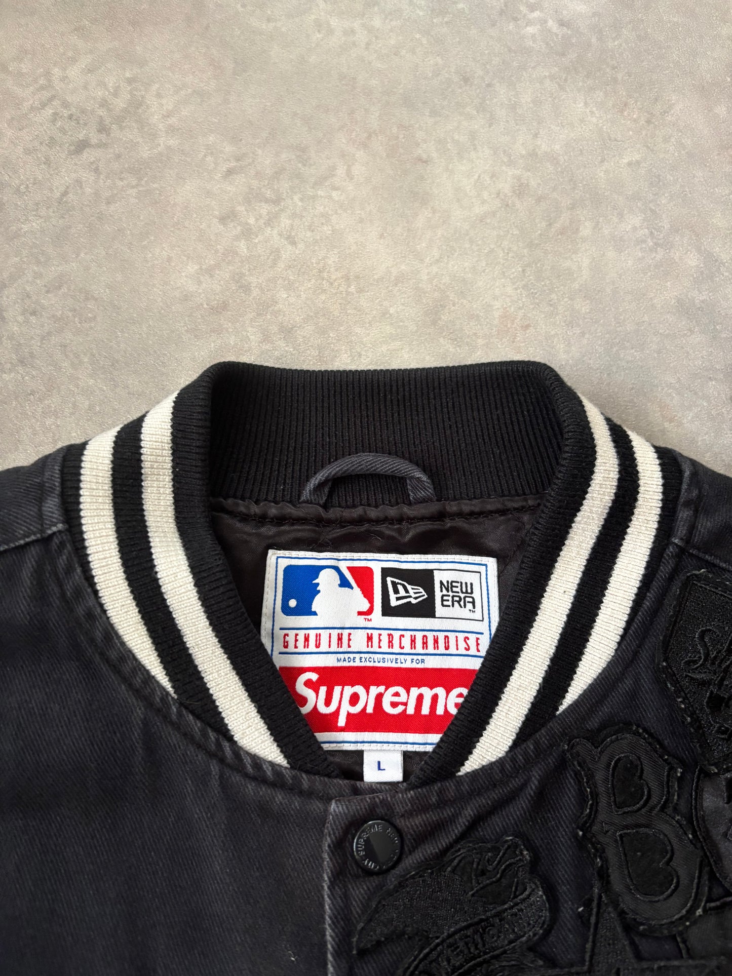 Supreme New Era MLB Varsity Jacket (Str. L)