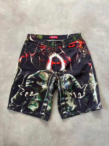 Supreme Shadows Baggy Denim Shorts (Str. 32)