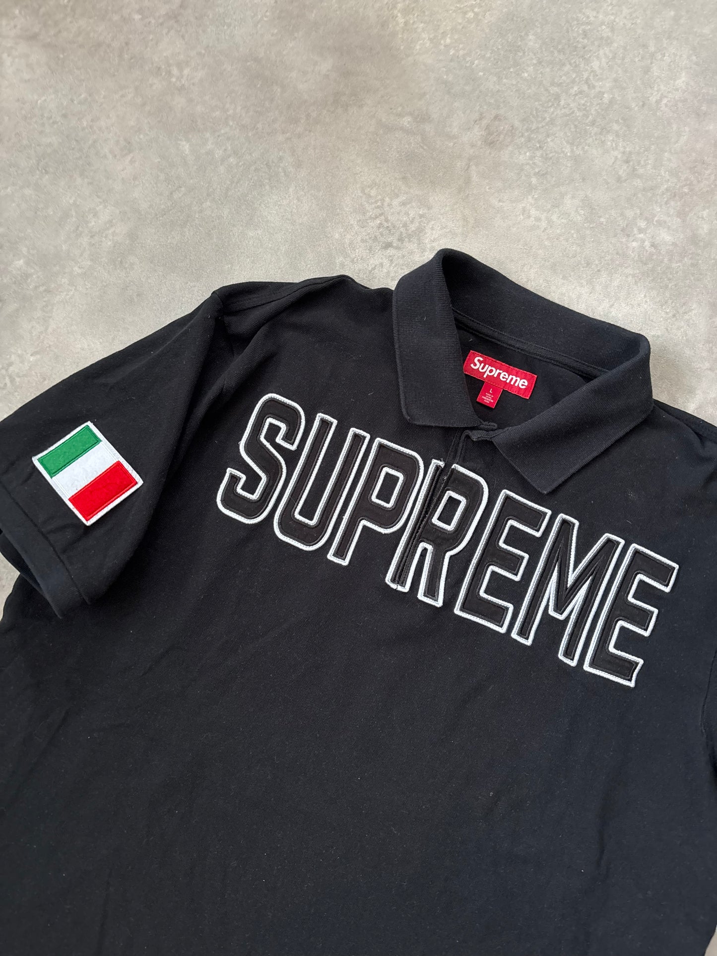 Supreme Twill Appliqué Polo (Str. L)