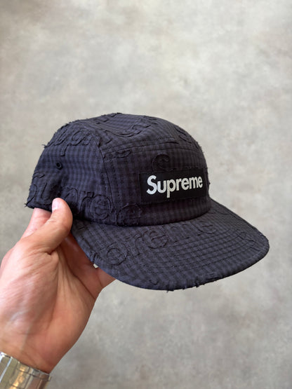 Supreme Monogram Gingham Camp Cap