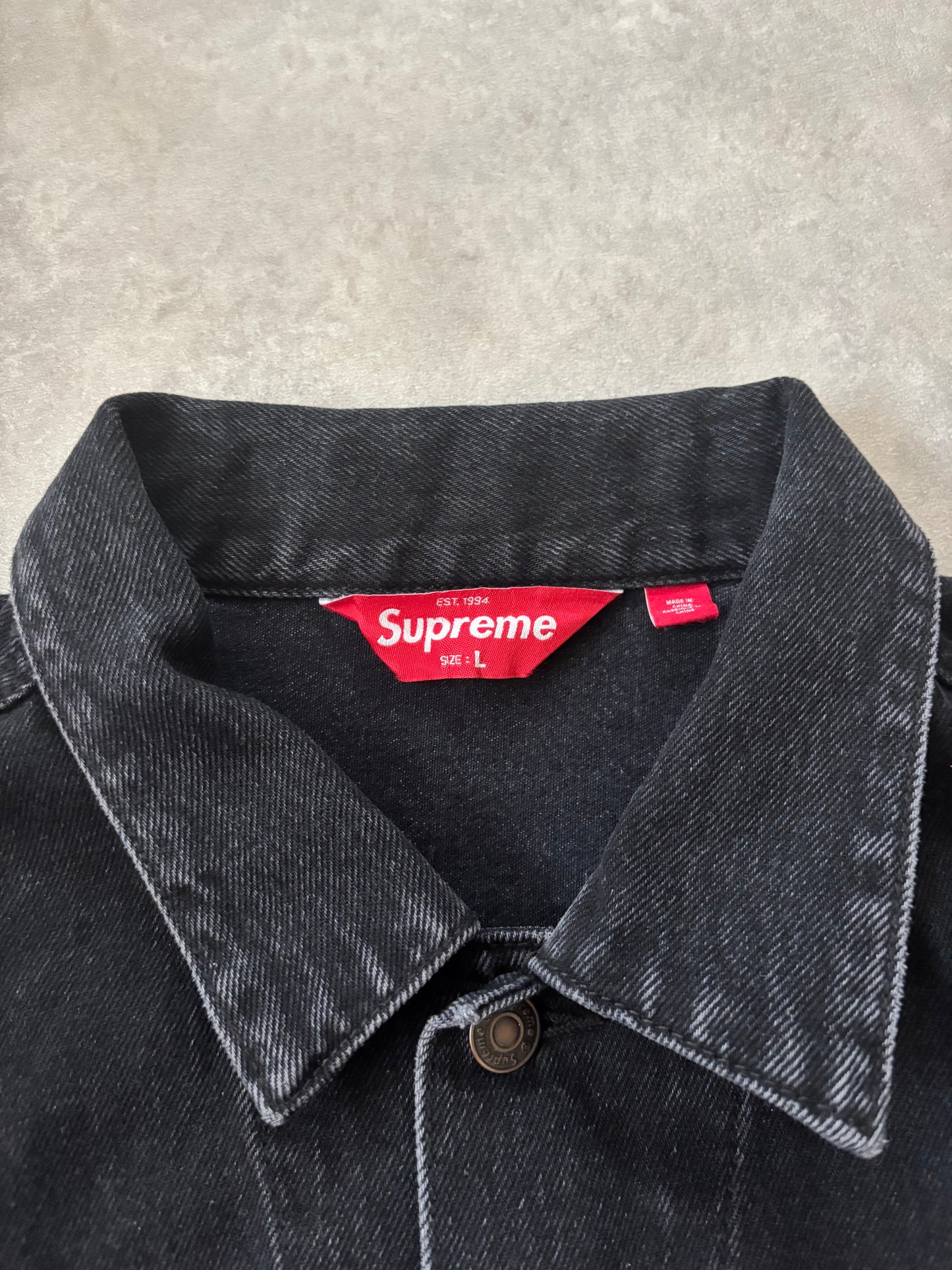 Supreme Denim Trucker Jacket (Str. L)