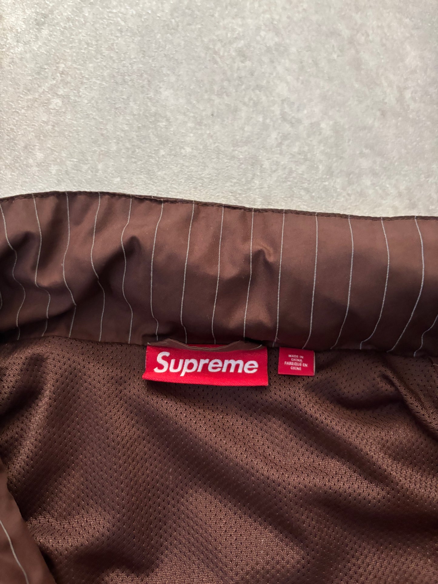 Supreme Reflective Pinstripe Track Jacket (Str. M)